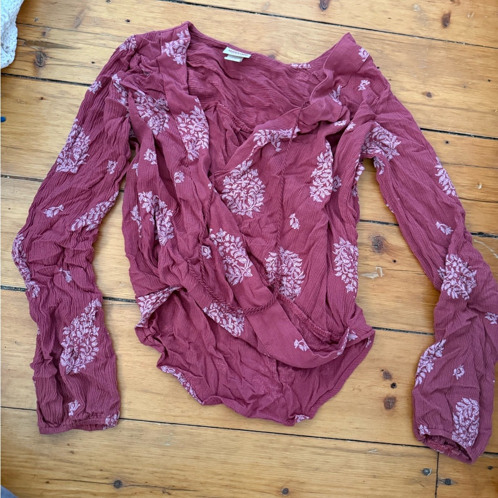 Floral Long Sleeve Women's Top